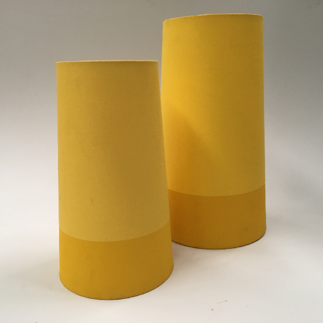 LAMPSHADE, Contemp (Small) - Yellow Stripe 30cmH